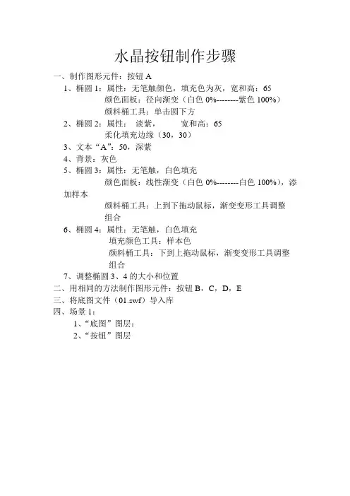 大学 flash  水晶按钮制作步骤