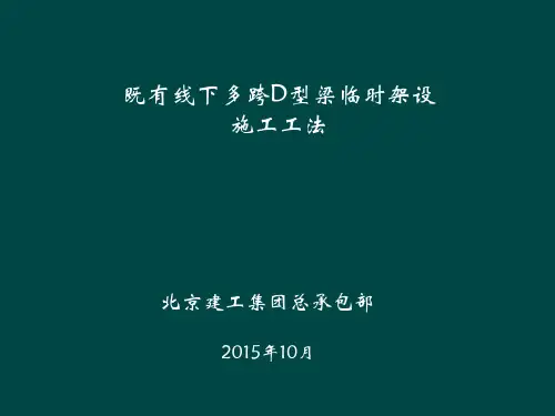 既有线下多跨D型梁架设工法汇报
