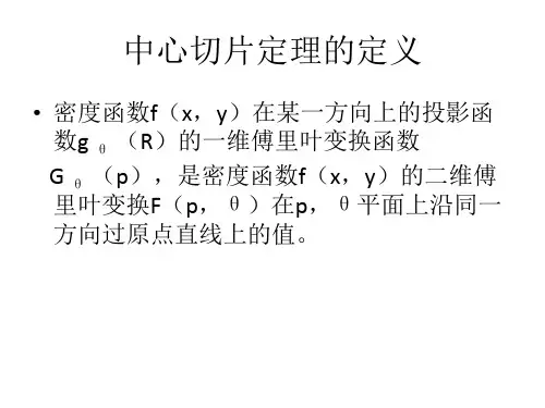 中心切片定理