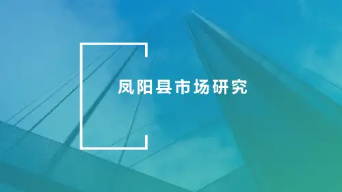 2019年凤阳县市场
