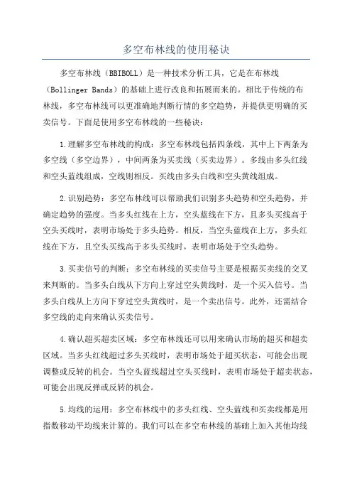 多空布林线的使用秘诀