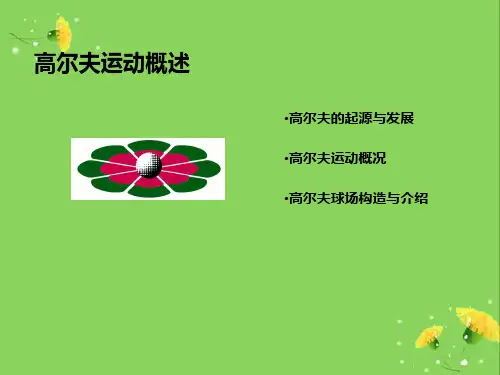 P1-高尔夫运动概述