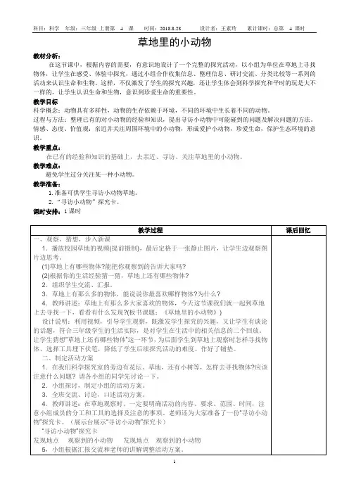 草地里的小动物
