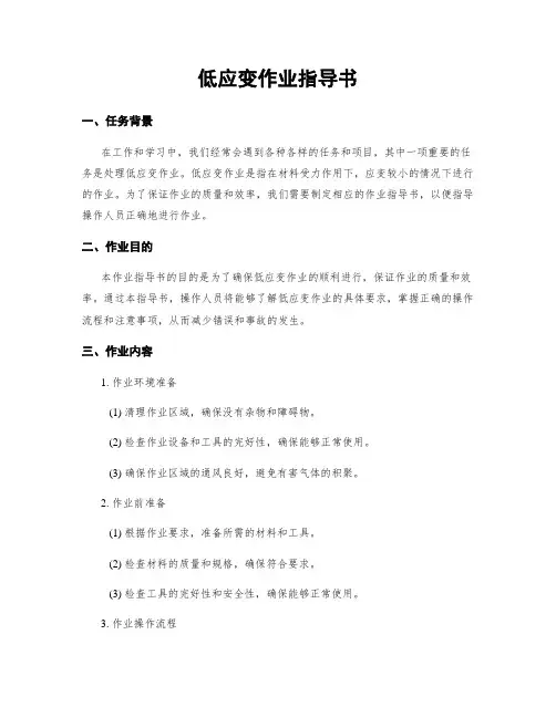 低应变作业指导书