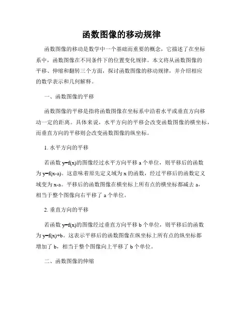 函数图像的移动规律