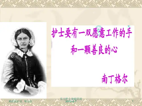 实习护士岗前培训课件