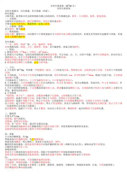 22.女性生殖系统-执业医师考试电子笔记