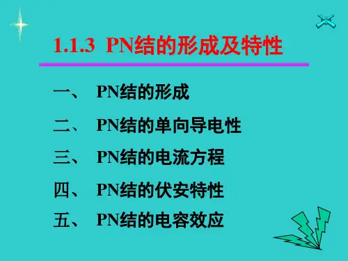 PN结的形成及特性