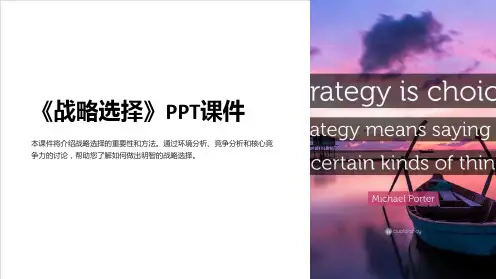 《战略选择》课件