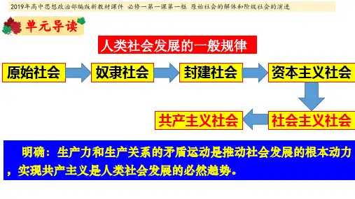2019年部编版新教材1.1.1原始社会的解体和阶级社会的演进：从原始社会到奴隶社会 精品课件
