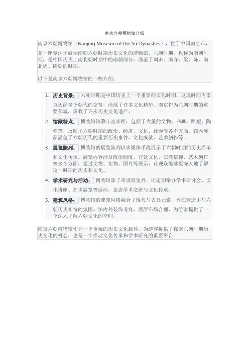 南京六朝博物馆介绍