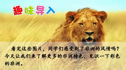 五年级下册语文28 彩色的非洲(人教新课标)公开课一等奖优秀课件