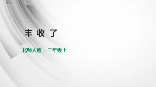 北师大版数学三年级上册 第四单元《丰收了》课件(30张PPT)