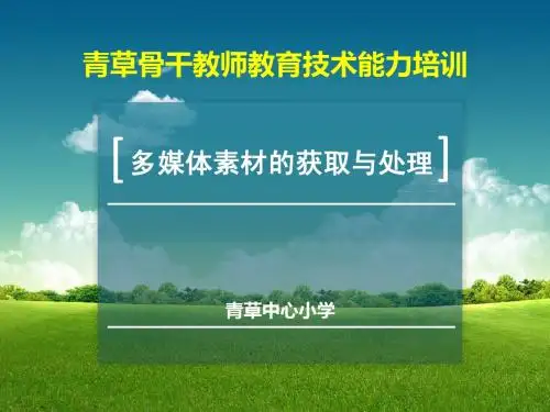 2014多媒体教学资源的获取和利用