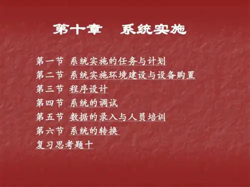 管理信息系统(第二版)第十章课件