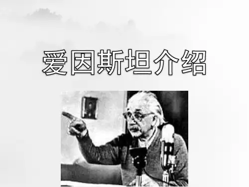 爱因斯坦介绍ppt课件作品
