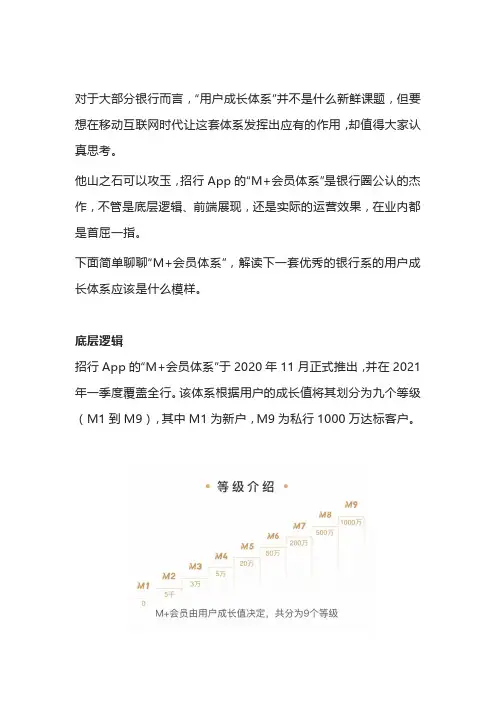 简析招商银行App「M+会员体系」成功案例