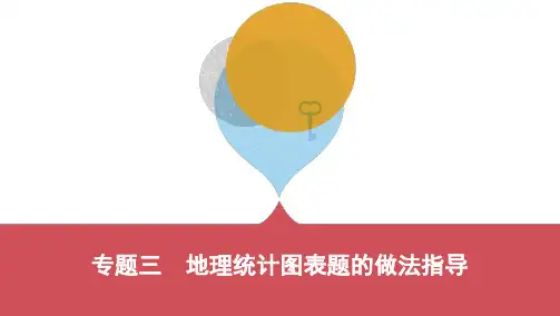 中考地理 第二编 专题整合 专题三 地理统计图表题的做法指导