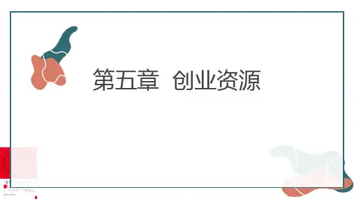人民大2023大学生创新创业 王艳茹  PPT课件第五章创业资源