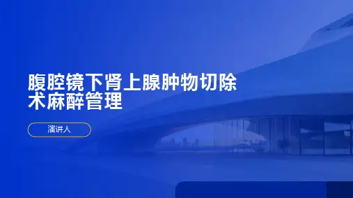 腹腔镜下肾上腺肿物切除术麻醉管理