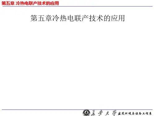 第五章冷热电联产技术的应用