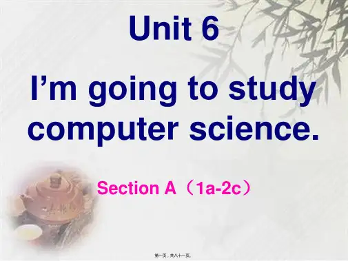新目标人教版八年级英语上册Unit6课件(共78张PPT)