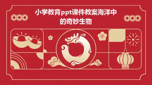 小学教育ppt课件教案海洋中的奇妙生物