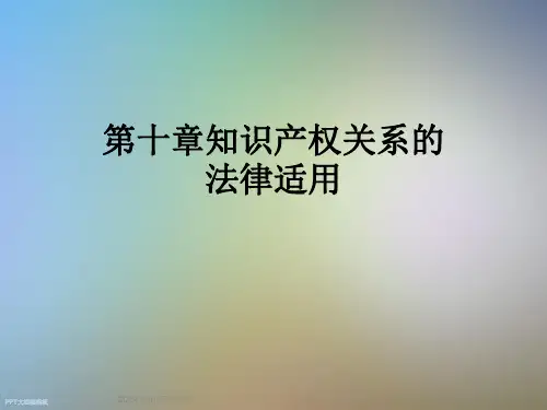 第十章知识产权关系的法律适用