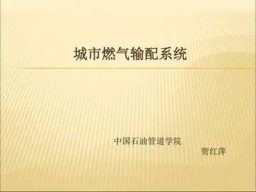 2 城市燃气输配系统解析