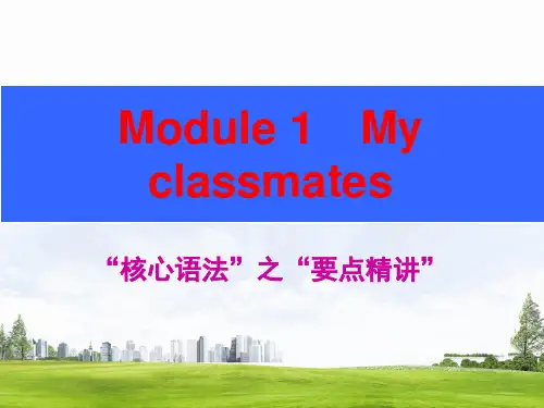 外研版七年级英语上册复习课件：Module 1 核心语法要点精讲