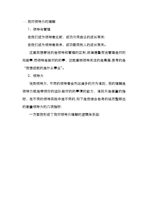 对领导力的理解