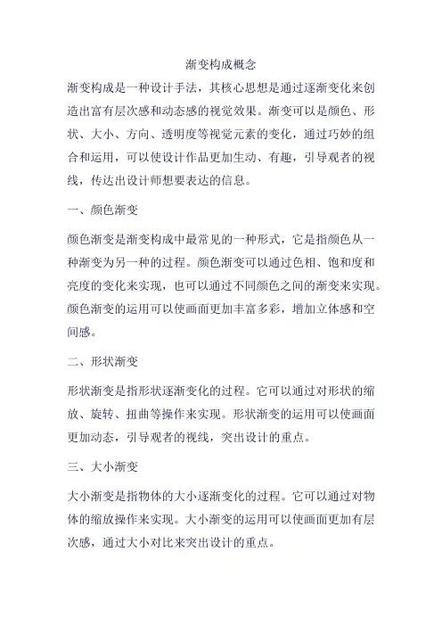 渐变构成概念