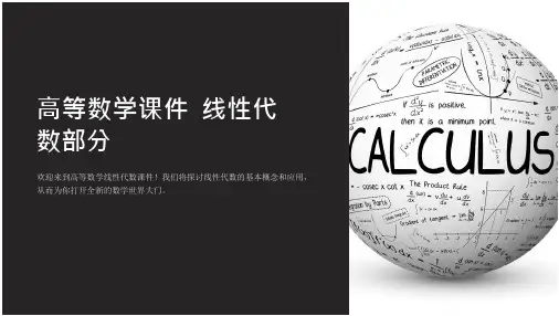 《高等数学 线性代数部分》