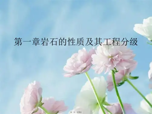 第一章岩石的性质及其工程分级