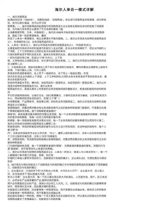 海尔人单合一模式详解