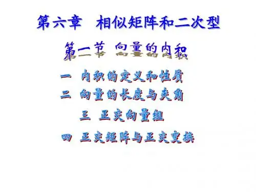 同济大学线性代数第五章