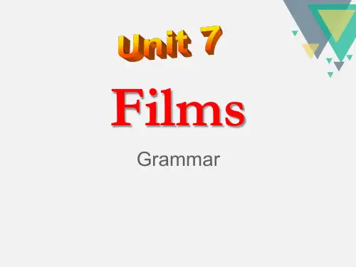 《Films》GrammarPPT