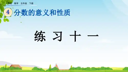 (2023春)人教版五年级数学下册《 练习十一》PPT课件