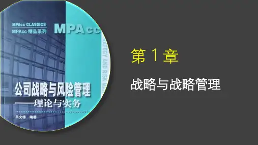 吕文栋 MPACC《公司战略与风险管理》课件第1章
