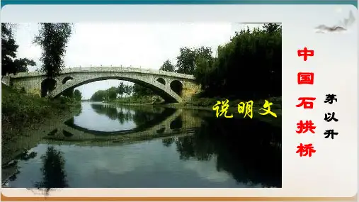 语文部编版《中国石拱桥》优秀PPT