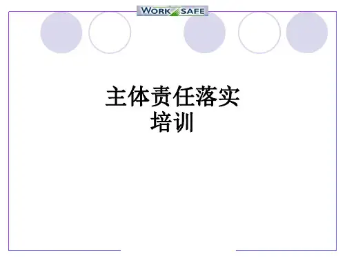 主体责任落实培训PPT课件