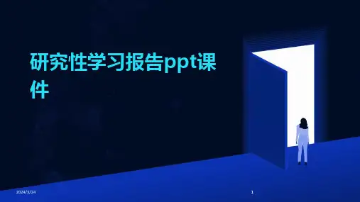 2024年度研究性学习报告ppt课件