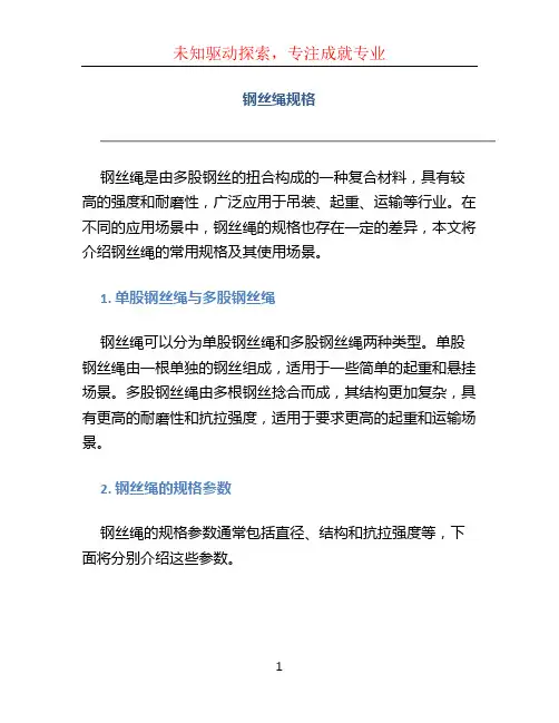 钢丝绳规格 (4)
