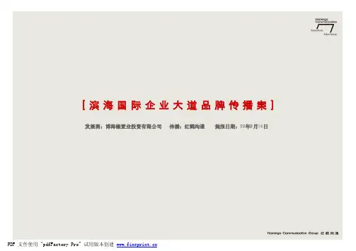 红鹤沟通 天津滨海国际企业大道品牌传播案 