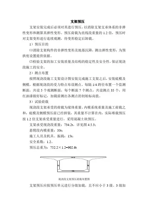 支架预压方案