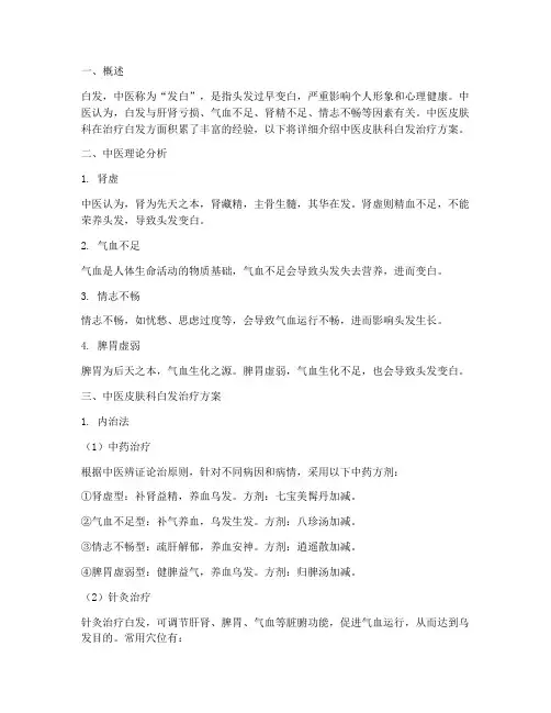 中医皮肤科白发治疗方案