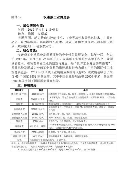 汉诺威工业博览会