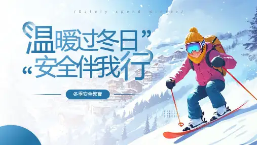 冬季取暖消防运动交通安全教育预防气象灾害课件PPT