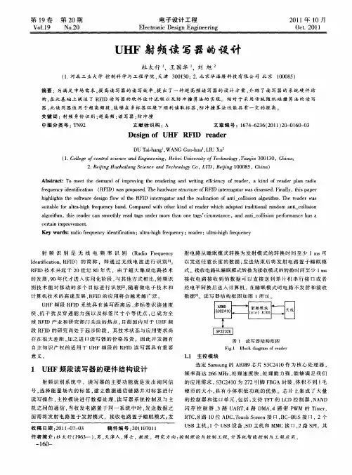 UHF射频读写器的设计