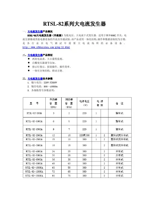 型号RTSL